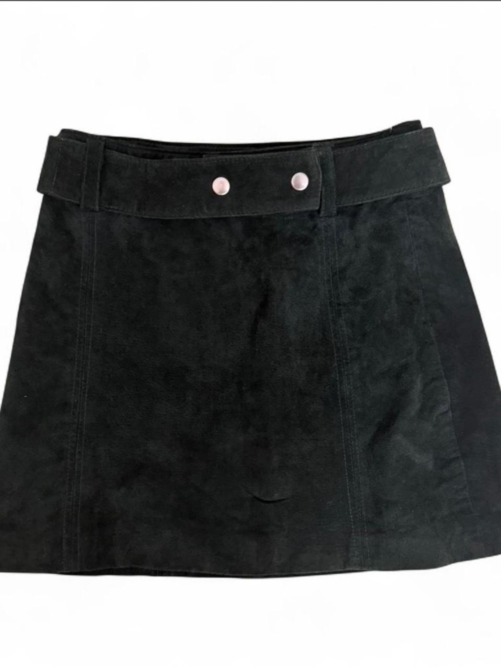 Zara Green Suede Mini Skirt
